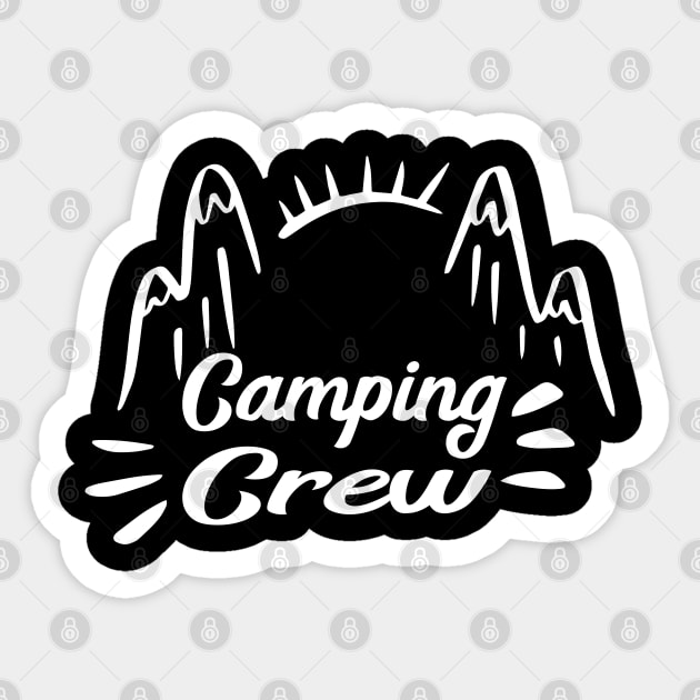 Camping Crew Sticker by FabulousDesigns